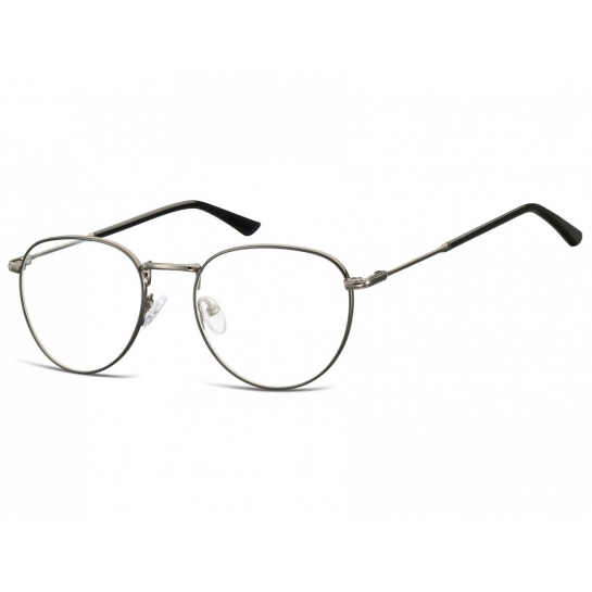 Okulary oprawki owalne Lenonki optyczne 920E grafitowo-czarne